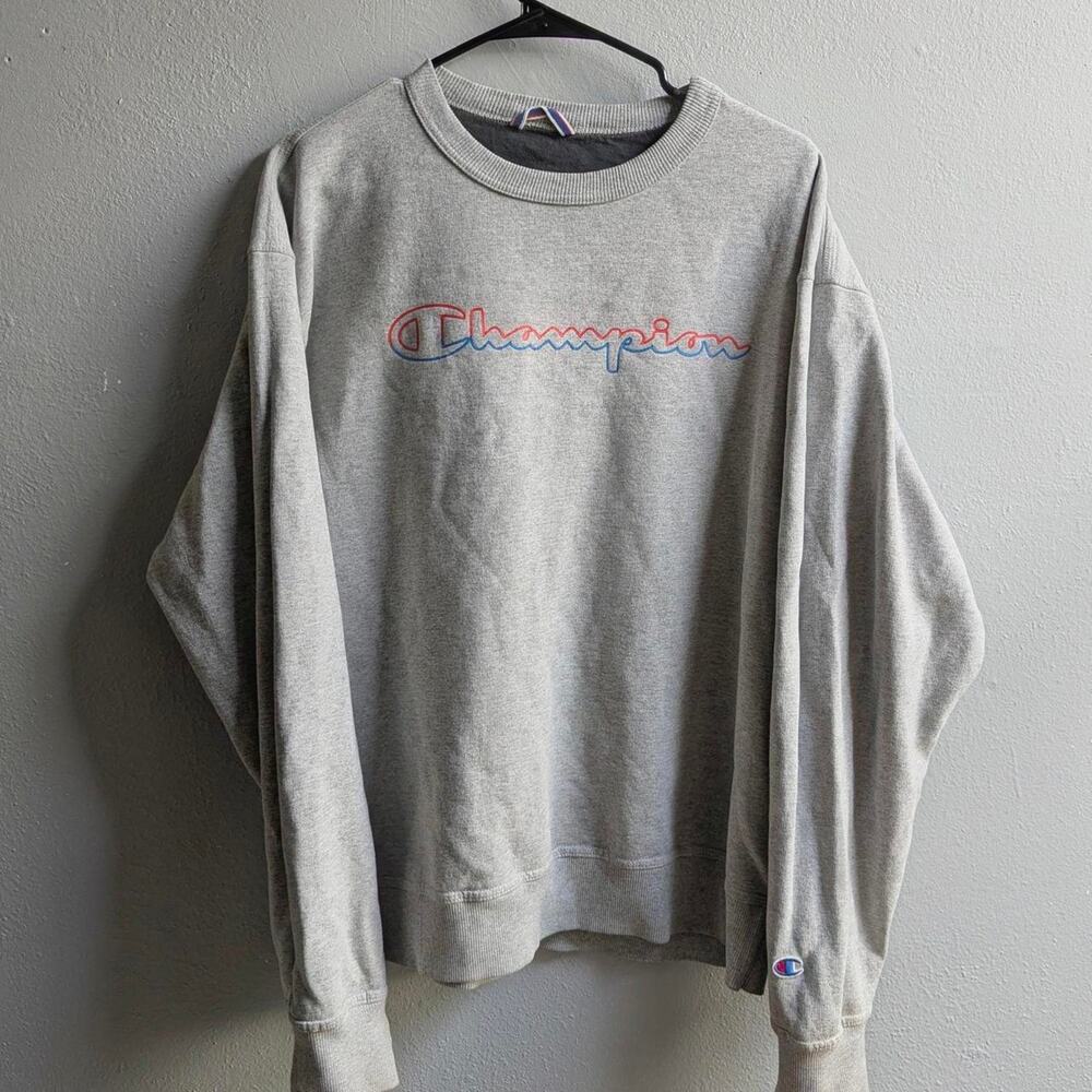 Champion gray crewneck sweatshirt with